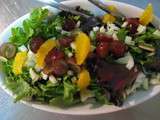 Salade orange fenouil raisins