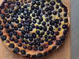 Tarte bleuets, chocolat blanc