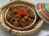 Boulettes de viande aux petits pois