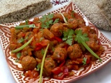 Boulettes de viande aux poivrons