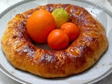 Brioche couronne aux agrumes