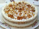 Entremets aux noix citron et fromage blanc