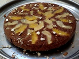 Gâteau aux pommes, orange et cacao