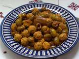 Olives Meslalla aux boulettes de poulet