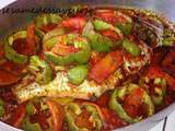 Poisson aux poivrons et tomates