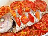 Poisson aux tomates et herbes