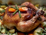 Poulet rôti aux légumes