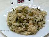 Riz aux gombos et haricots verts