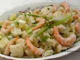 Salade de chou-fleur aux crevettes