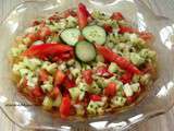 Salade de concombres et tomates