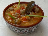 Soupe de petits plombs aux boulettes de viande