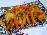 Tajine de carottes et petits pois