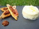 Filets de Rouget au Pistou de Tomates Séchées et Purée de Topinambour