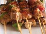 Brochette poulet tandoori poivron