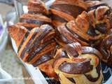 Croissant bicolore au chocolat