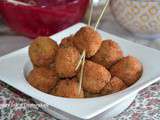 Croquettes de viande hachée farcies au fromage