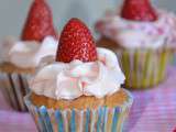 Cupcakes aux fraises