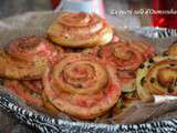 Escargots briochés aux pralines roses