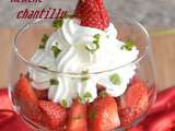 Fraises menthe chantilly tout simplement