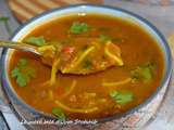 Harira marocaine vermicelle aux lentilles (recette sans viande)