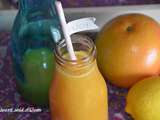 Jus de pamplemousse citron orange (jus détox gingembre)