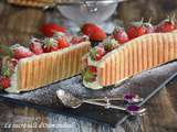 Mille feuilles gaufré aux fraises au mascarpone