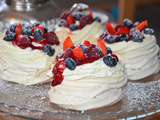 Mini pavlova aux fruits rouges