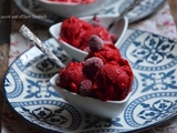 Sorbet framboise au monsieur cuisine