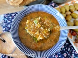 Soupe tunisienne au poisson (chorba frik au poisson)