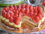 Tarte aux fraises avec palet breton