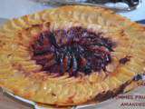 Tarte aux pommes prunes et amandes