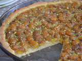 Tarte mirabelles facile aux amandes et pistaches