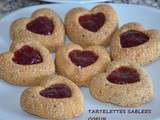 Tartelettes en coeur sablées