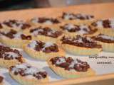 Tartelettes nutella caramel noix de coco gateaux pour l’aid