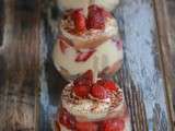 Verrines fraises et mousse mascarpone