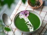 Soupe de cresson à la menthe