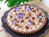 Tarte chocolat, caramel et cacahuètes pour petite ou grande occasions