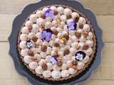 Tarte chocolat, caramel et cacahuètes pour petite ou grande occasions