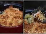 Crumble Courgettes & Saumon