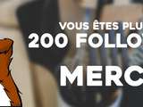 Plus de 200 followers sur Facebook