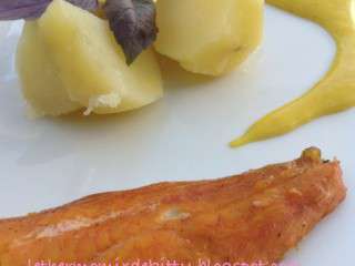 Haddock pommes vapeur sauce au curcuma