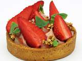 Tarte Fraise Basilic et Sarrasin par Café Mirabelle