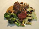 Hereford et tout un brocoli, cancoillotte et morilles