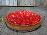 Tarte aux fraises végane