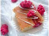 Brownies au Chocolat Blanc et Pralines Roses de Lyon