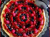 Tarte fruits rouges et pistache