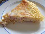 Gateau de spaghettis aux fromages italiens