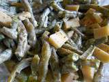 Salade de haricots verts au gouda-cumin