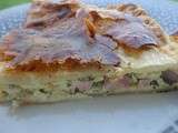 Tourte mozzarella,jambon,champignons