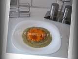 Flan de carottes et coulis de courgettes